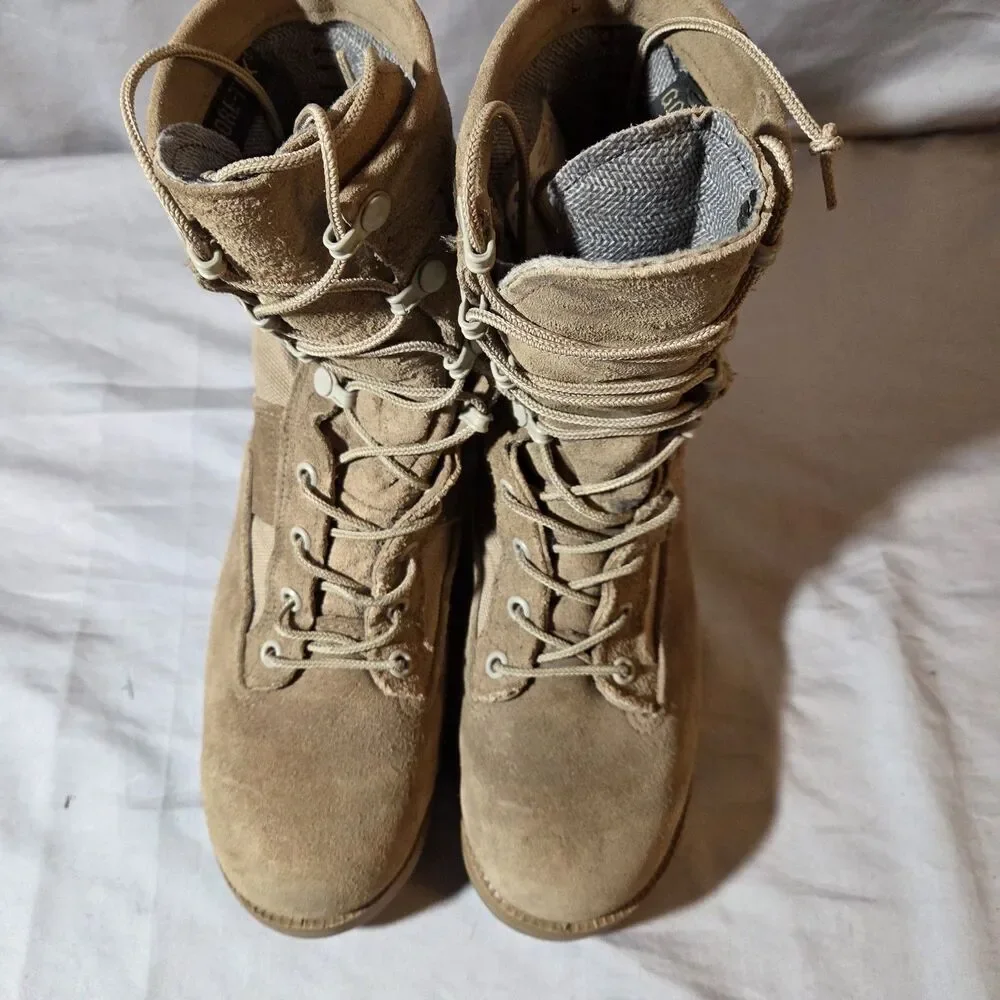 Belleville 790G Gore-Tex Waterproof Combat Boots 5.5 R Wide Tan Military Approve